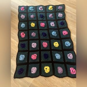 Hand crafted crochet afghan